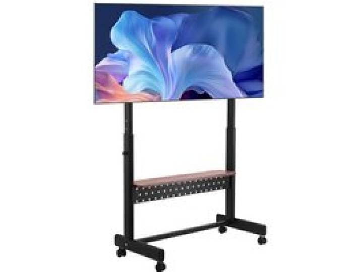 VEVOR rollbarer TV-Ständer TV-Wagen für 1397-2540 mm Bildschirme, höhenverstellbarer tragbarer Monitorständer mit Ablage bis zu 92,99 kg für Wohnzimmer Schlafzimmer Büro (Max VESA 800 x 600 mm)