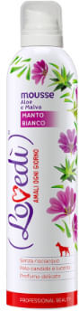 LOVEDI Lovedì Cane Manto Bianco Shampoo Mousse Aloe e Malva 300ML