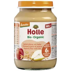 Holle Apfel & Birne mit Hafer Früchtezubereitung bio