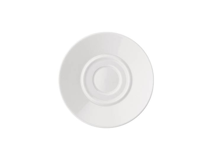 Alessi - Soucoupe La Bella Tavola - Blanc - Porcelaine fine - Designer Ettore Sottsass