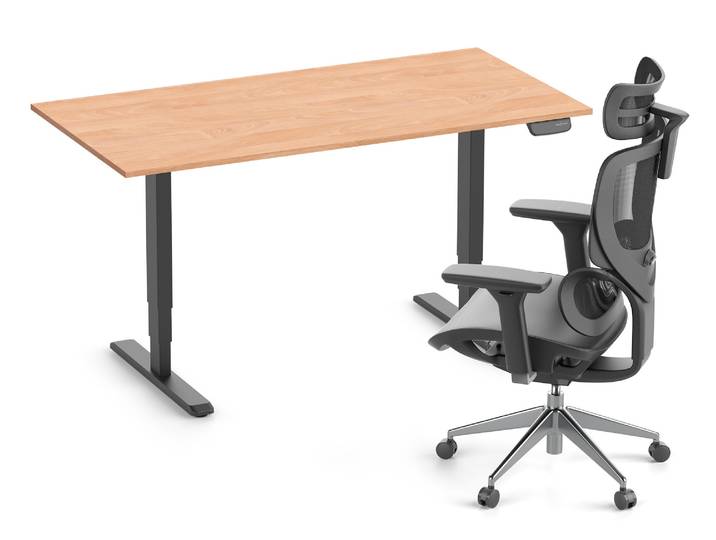 PRIMUS + Stuhl SENTA FX 160x80 Schwarz Buche