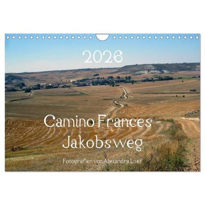 Camino Frances - Jakobsweg (Wandkalender 2026 DIN A4 quer), CALVENDO Monatskalender