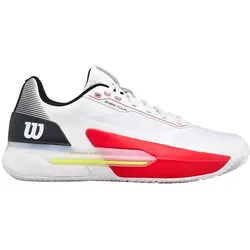 Wilson, Herren, Tennisschuhe, Rush Tour 5 Sandplatz Tennisschuh Herren (44 2/3), Weiss