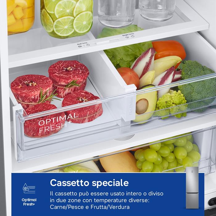 Samsung Frigorifero Combinato Rb38c676cs9/ef Classec 390lt-metal Inox