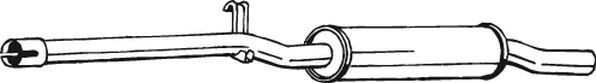 Bosal Mittelschalldämpfer 233-233 Für Vw