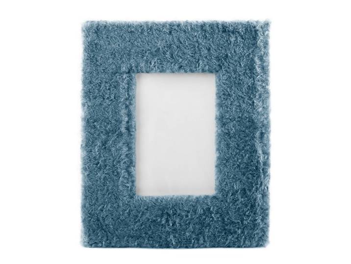 Bilderrahmen Bur MDF-Platte,PVC,synthetischer Stoff,Vlies Blau/Blau 21 x 26cm