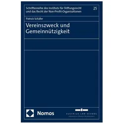 Vereinszweck und Gemeinnützigkeit, Fachbücher von Patrick Schäfer