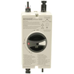 Benning Messadapter 11002374, Kurzschlussschalter PV-S 1500, VDE 0660-107, für Photovoltaikanlagen