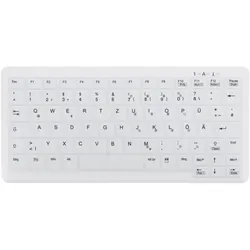 Cherry AK-C4110 Tastatur RF Wireless QWERTZ Deutsch Weiss (DE, Kabellos), Tastatur, Weiss