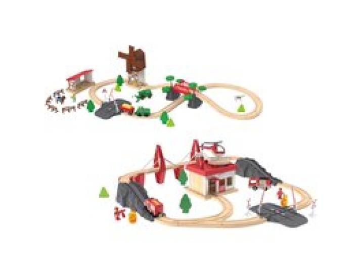 PLAYTIVE Set chemin de fer en bois