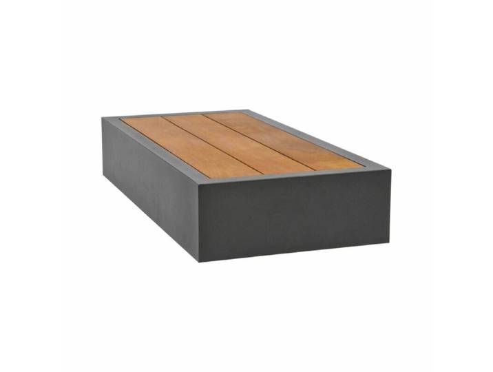 Jati&amp;Kebon Bari Beistelltisch 90x45 cm - Aluminium eisengrau
