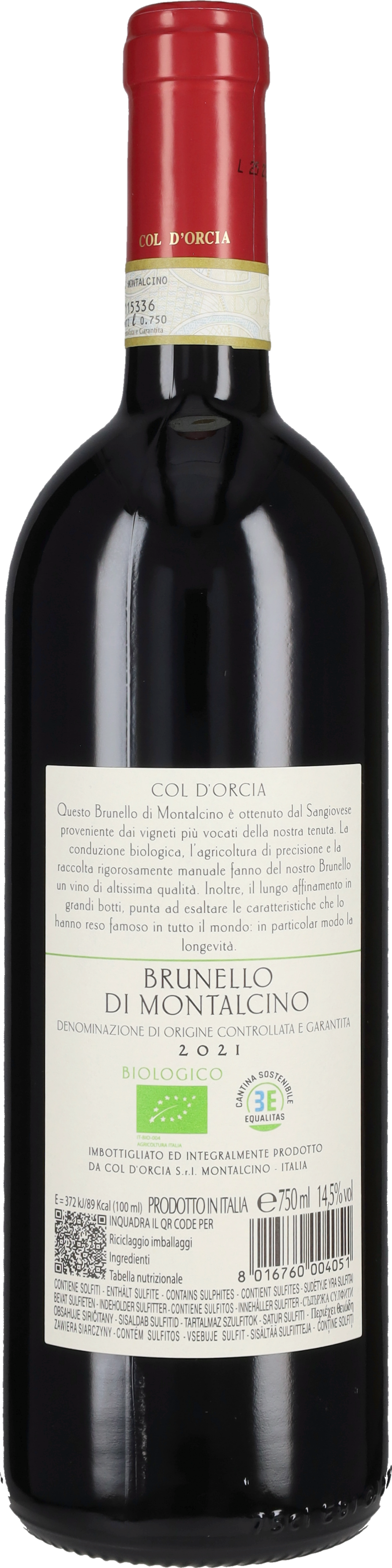 Brunello di Montalcino Col d'Orcia 2021