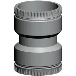KG Wolf, Schlauchanschluss + Schlauchverbinder, Wolf Verbindungsstück DN83 Kupplung für 2 flexible Rohre (Kupplung)