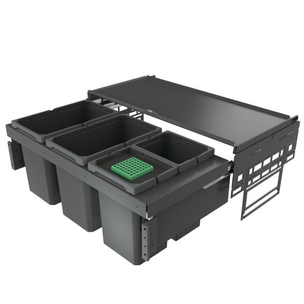 Cox Base 360 S/900-4, Schublade, mit Biodeckel, anthrazit, H 360 mm