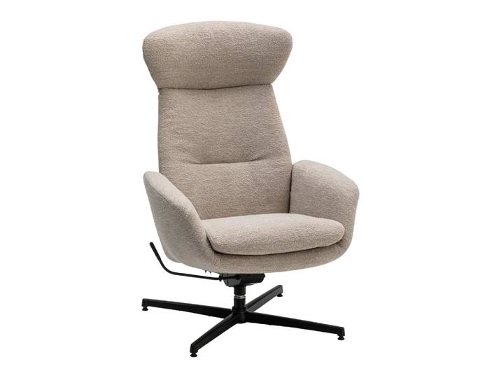Sessel Aerofoil Plu, Johann Jakob, crème, Textil