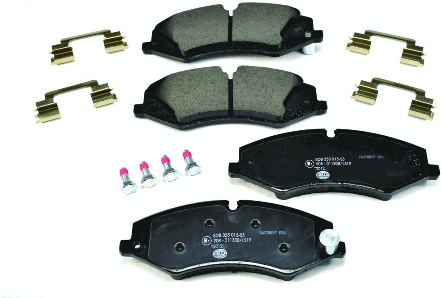 HELLA 8DB 355 015-551 Brake pad set