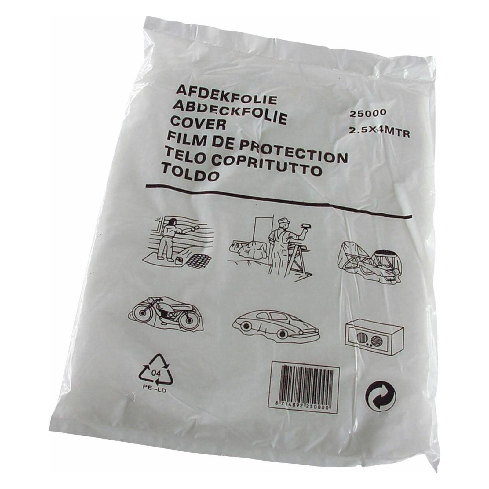 Extol Abdeckfolie zum Streichen, 4x5m, transparent, PE (EX25001)