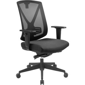 SITWELL-STEIFENSAND Bürostuhl Ergo Studio, SY-49.100-M, schwarz, Stoff / Netz, mit Armlehnen, belastbar bis 125 kg