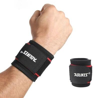 Useful Little Things Adjustable Sports Wrist Protector And Compression Support Band red