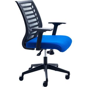 Rocada Bürostuhl RD-907/3, blau / schwarz, Stoff / Netz, belastbar bis 100 kg