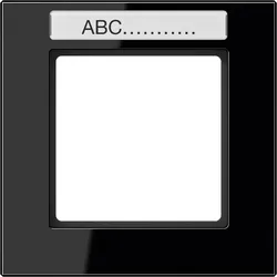 Jung Rahmen 1-fach Schriftfeld AC 581 BFNA SW AC581BFNASW