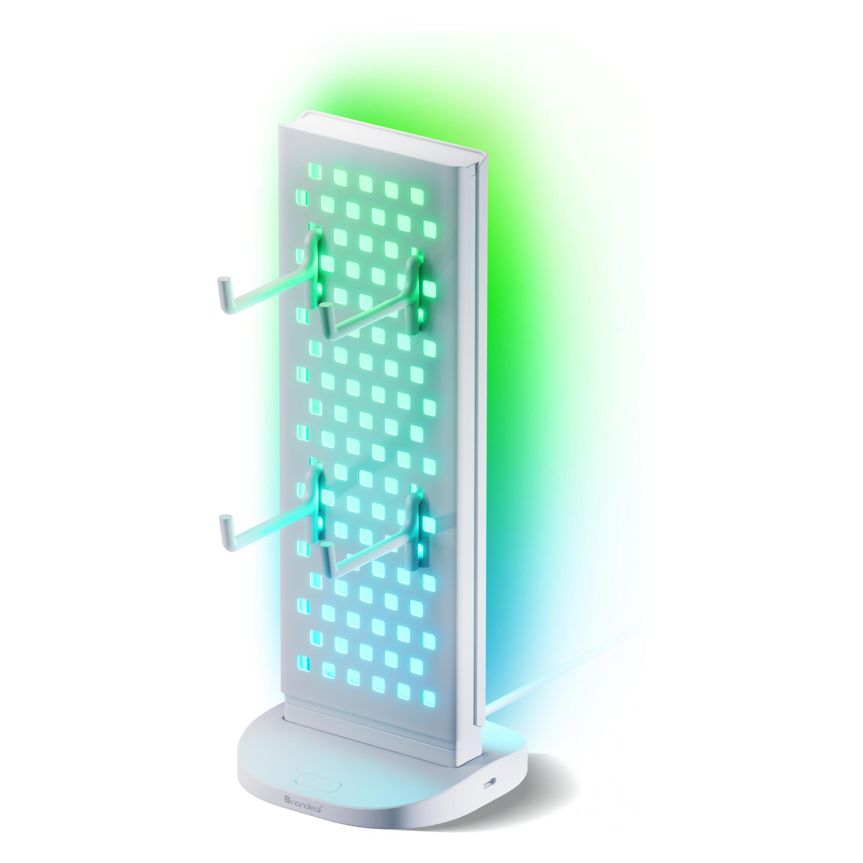Nanoleaf Pegboard Desk Dock weiss (USB-C, 4 Ports) (NL7602K0001A023)