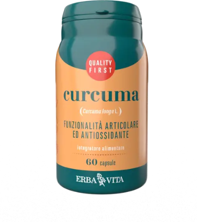Erba Vita Curcuma 60 Capsule - Integratore Naturale per il Benessere