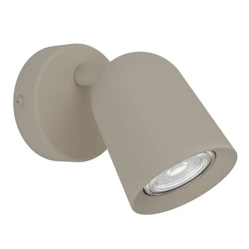 Eglo Camaldoli Wandspot Beige - Modern Metal - GU10 - B: 8,5 cm