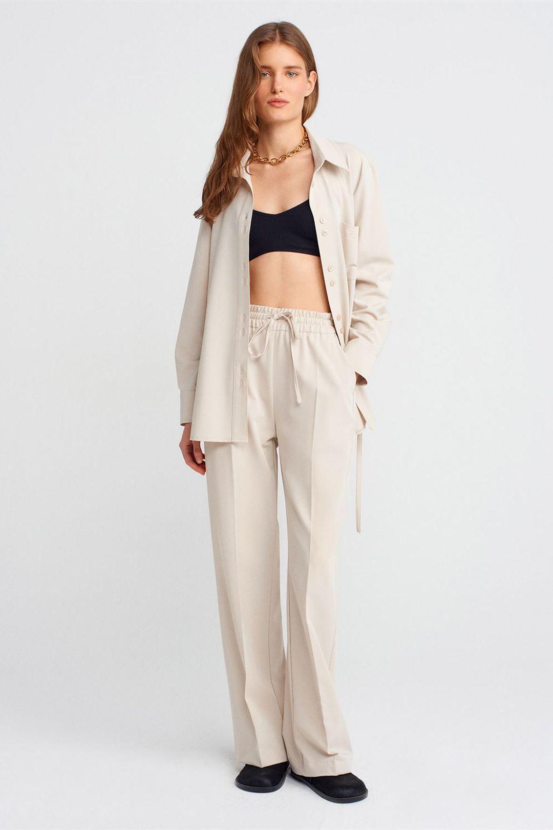 Weite Jersey-Hose