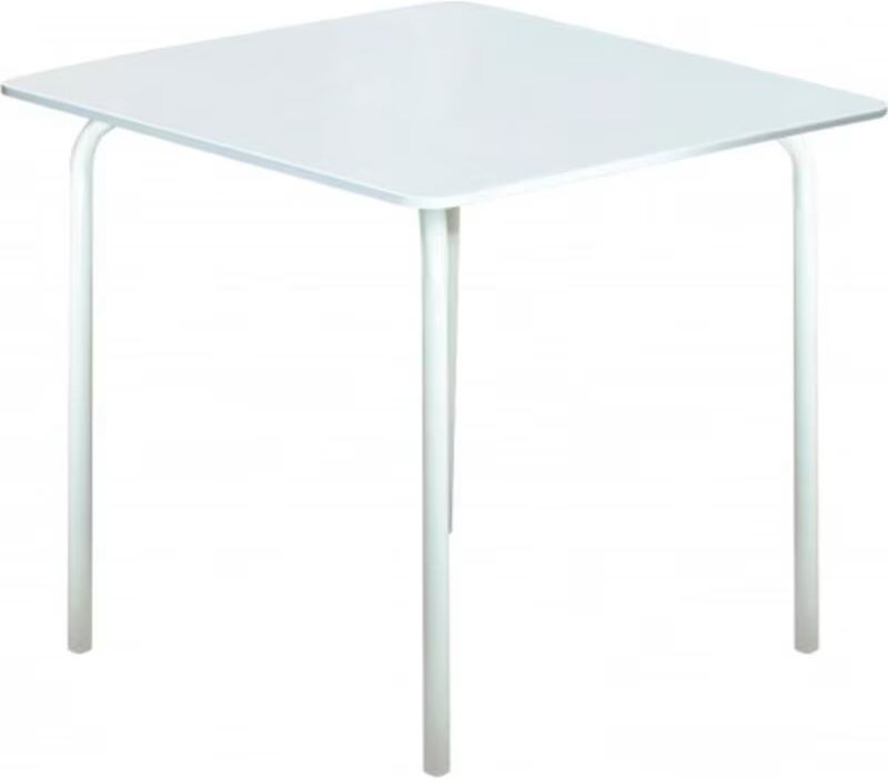 Mesa Cuadrada Garden Life Para Jardín Y Piscina Blanco Talla Única Unisex