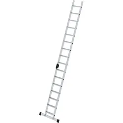 Munk, Leiter + Gerüst, Stufen-Anlegeleiter mit Standard-Traverse 16 Stufen (Anlegeleiter, 414 cm)