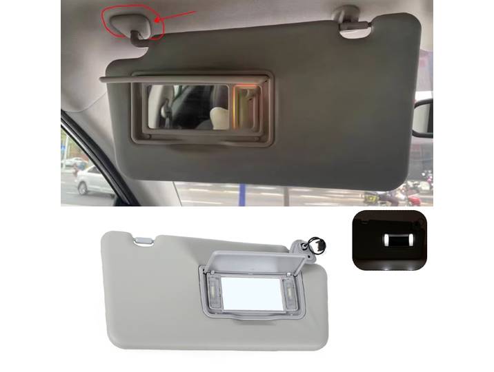 Pare-soleil avant avec miroir de maquillage, accessoires de voiture légers, pour Renault Koleos 2008 – 2016