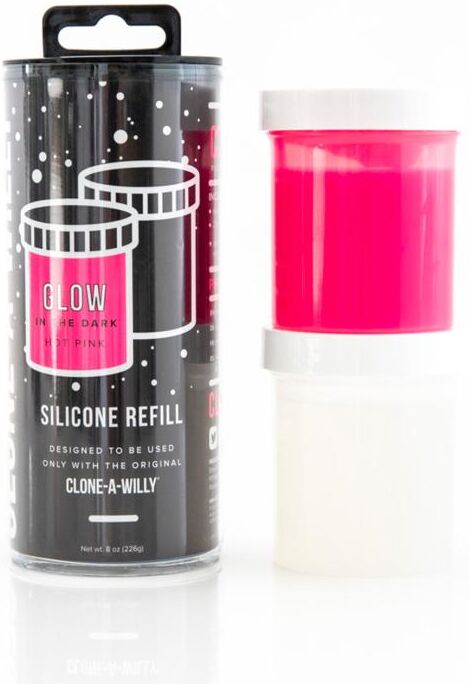 Empire Labs Clone-A-Willy - Refill Glow in the Dark Hot Pink Silicone