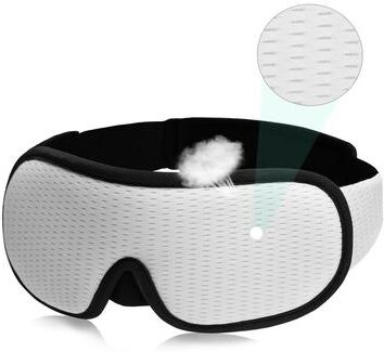Uplift Essentials 3D Orthopedic Blackout Sleep Mask white