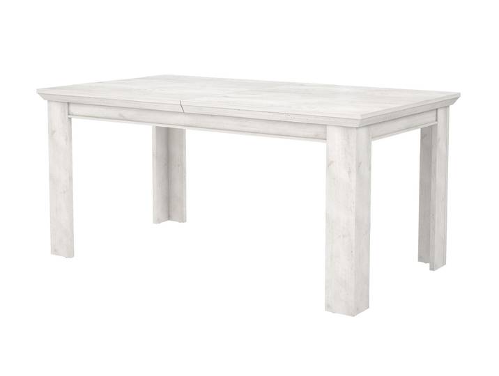 Esstisch 160 - 205 cm ausziehbar Pinie weiß - KASHMIR