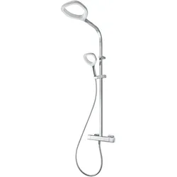 Breuer  Aquamaxx  Splash  Duscharmatur  mit  Thermostat,  Kopfbrause  Rund  weiß