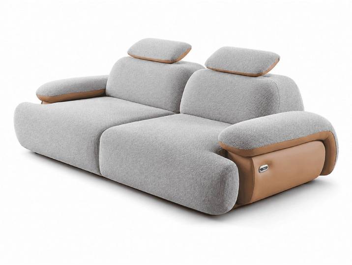 Xlmoebel Sofa Elegante graue 3-Sitzer Polstercouch für Ihr Wohnzimmer, 1 Teile, Made in Europa