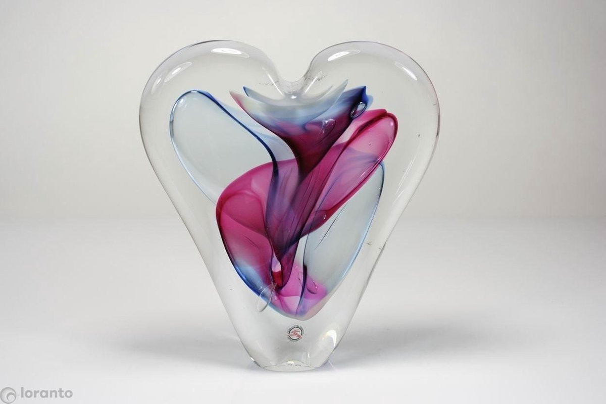Decoratief glazen hart voor Valentijn of Moederdag
