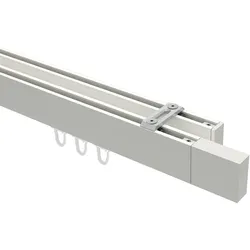 GARDINENSTANGE INNENLAUF Smartline Lox 180 cm, 2-läufig, 14x35 mm Weiß