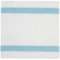 Feiler Handtücher Exclusiv mit Chenillebordüre Seiftuch 30x30 cm | ciel - blau