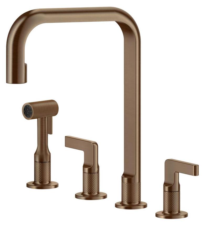 Gessi 58703, Herunterziehen, Kupfer, Drehventile, Doppel, 3/8", 120°