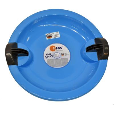 Schneerutscher KHW "Fun UFO iceblue", blau (iceblau), Schlitten, KinderB:65cm H:7cm L:65cm, Kunststoff, B:65cm H:7cm L:65cm