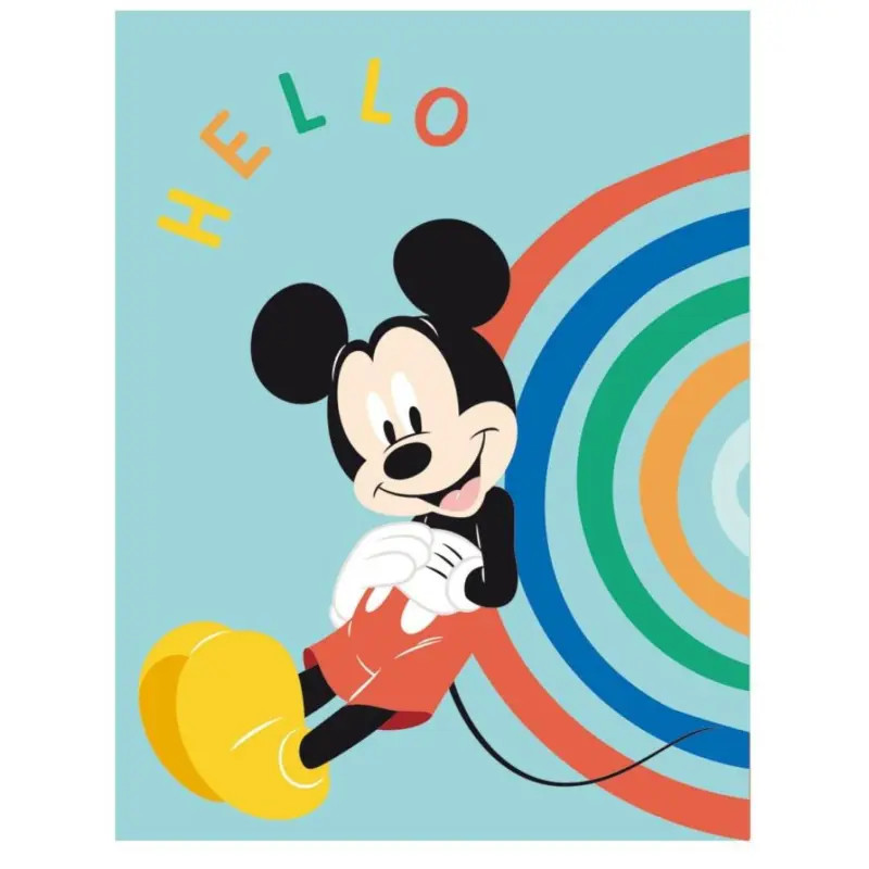 Disney Mickey Mouse fleece plaid voor volwassenen 100 x 140 cm