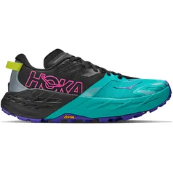HOKA ONE ONE W SPEEDGOAT 7 Damen Trailrunningschuh Black/Electric Aqua - 40.5