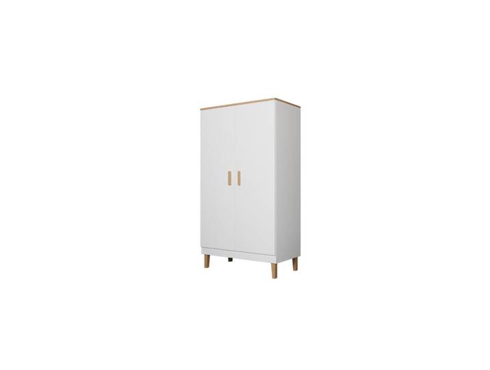 Raumhirsch Furniture Drehtürenschrank Denver, Weiß, Rechteckig, 100x184x55 cm, Schlafzimmer, Kleiderschränke, Drehtürenschränke