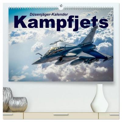 Kampfjets - Düsenjäger-Kalender (hochwertiger Premium Wandkalender 2026 DIN A2 quer), Kunstdruck in Hochglanz
