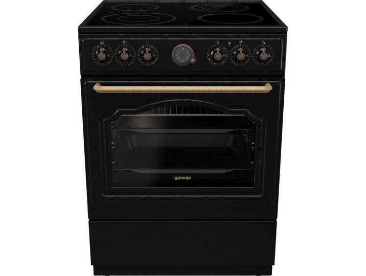 GORENJE Elektro-Standherd GECS6B70CL, Aqua Clean, Retro Design. Zeitlose Eleganz für jede Küche