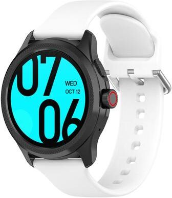Everyday Crate Universal Silicone Watch Band Adjustable Replacement Watch Strap For TicWatch Pro 5 And Fossil Watches white