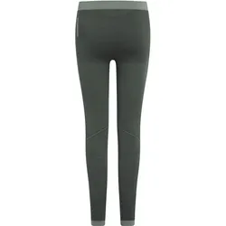 Odlo, Jungen, Funktionsunterhose, Evolution Warm Base Layer Tights (152, 164), Grün, Grau