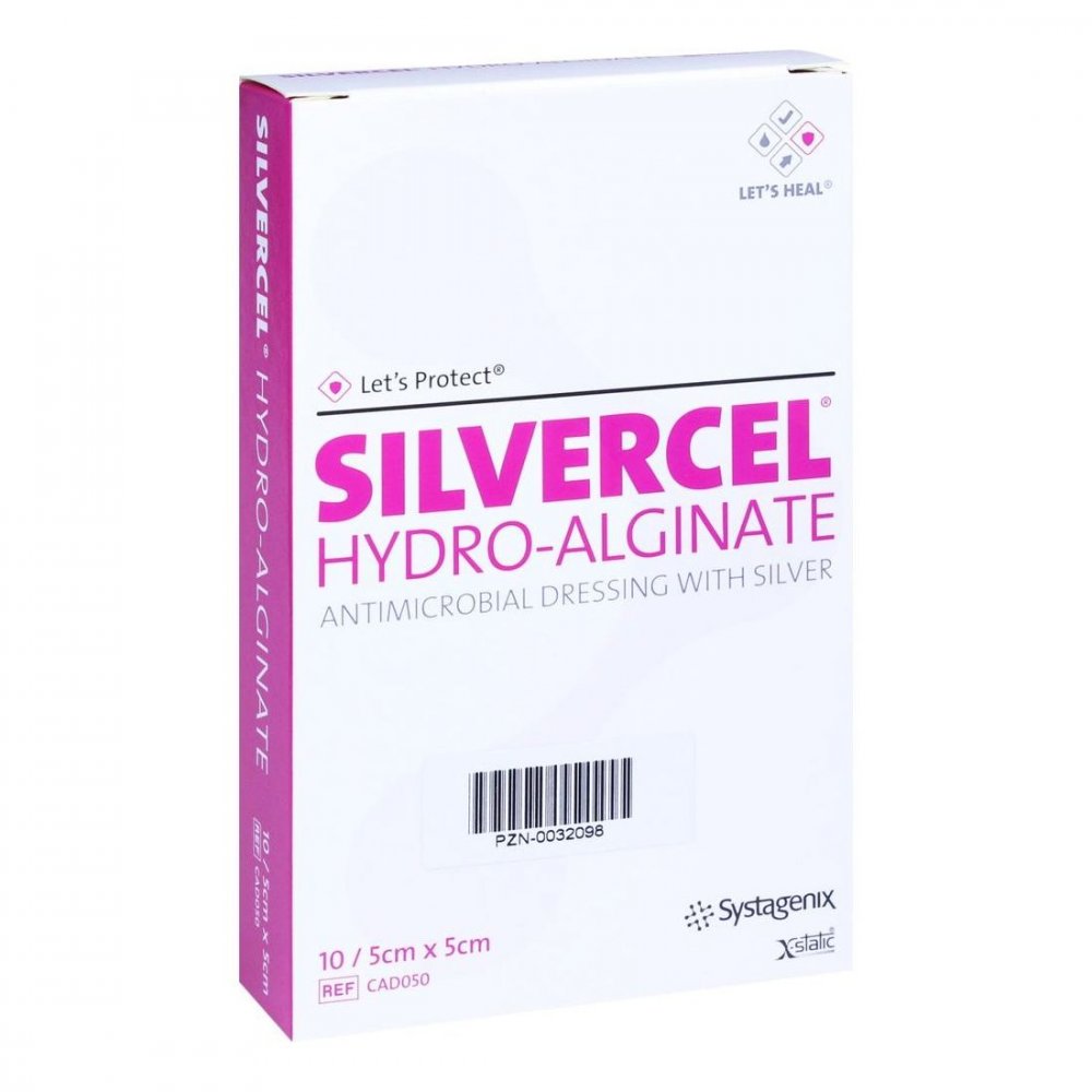 Solventum Germany GmbH Silvercel Hydroalginat Verband 5x5cm 00032098